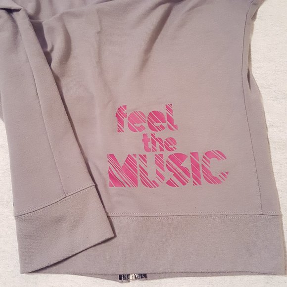 Zumba Hoodie Feel the Music Grey, Med - Picture 8 of 10